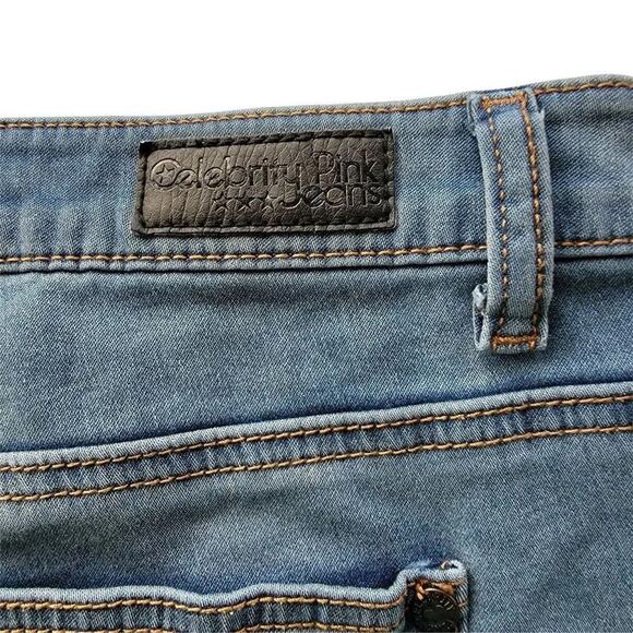 Celebrity Pink Skinny Jeans Womens Size 13 Juniors Blue Light Wash Stretch Denim - Picture 13 of 13